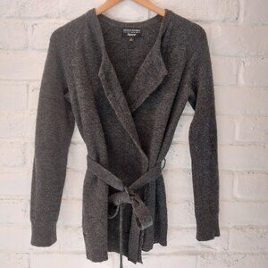 Banana Republic Filpucci Cardigan Belted S Gray Wool Alpaca Blend Italian Yarn.